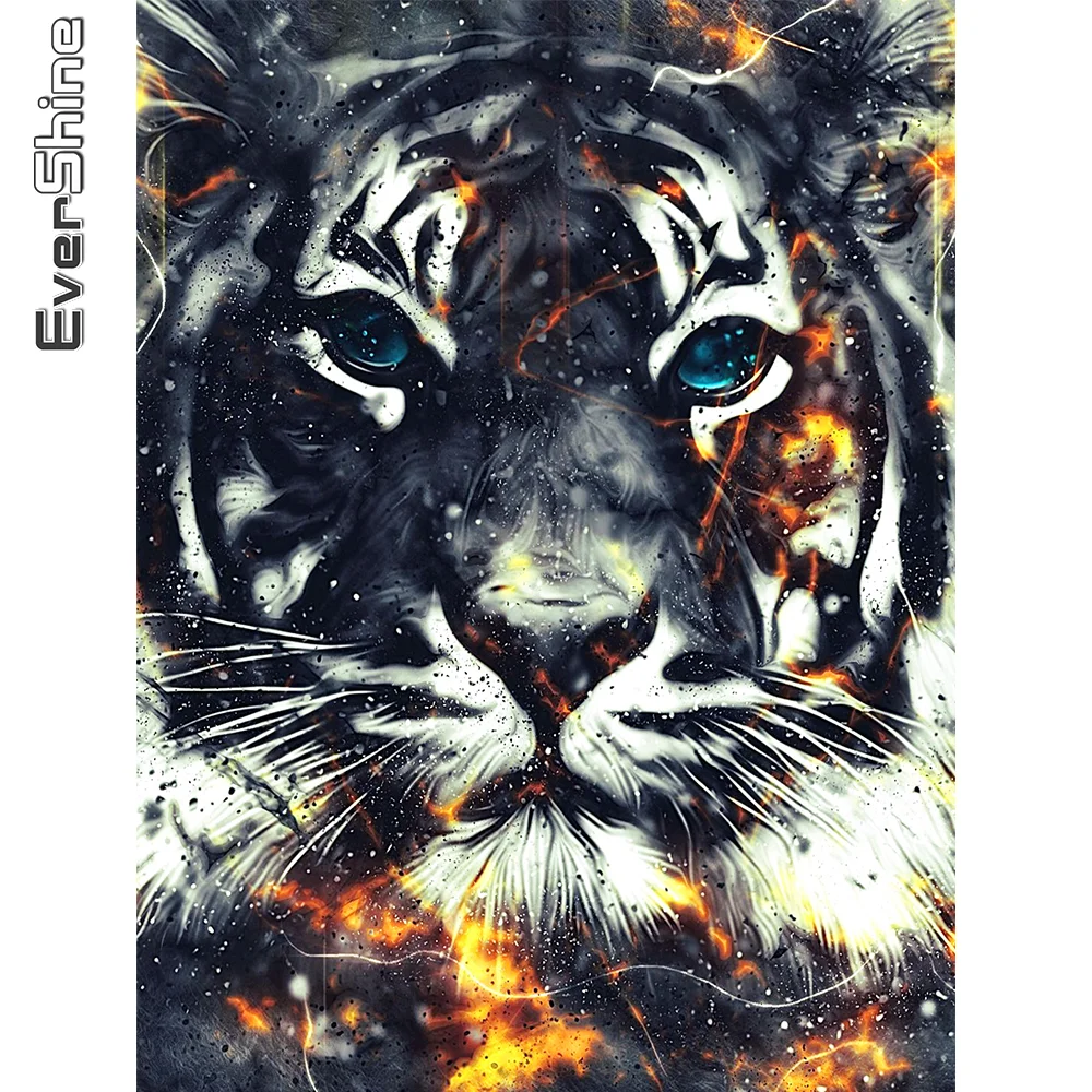 

Evershine Алмазная мозаика тигр картина стразами искусство стены полная площадь Алмазная вышивка животные мультфильм рукоделие подарок ручной работы украшения для дома