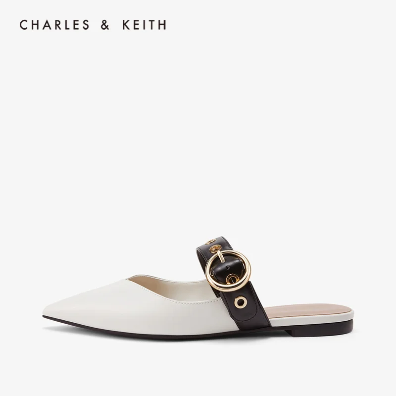 CHARLES＆KEITH Новинка на Весну и Лето2020CK1 70580134Женские босоножки Острый Носок Плоскем