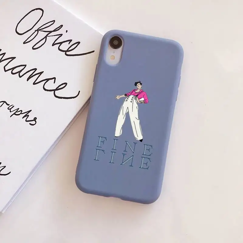 

Harry Styles Love On Tour 2020 Fine Line Phone Case for iphone 11 Pro Max X XS Max XR Candy Color Cover For iPhone 7 8 6 6S Plus