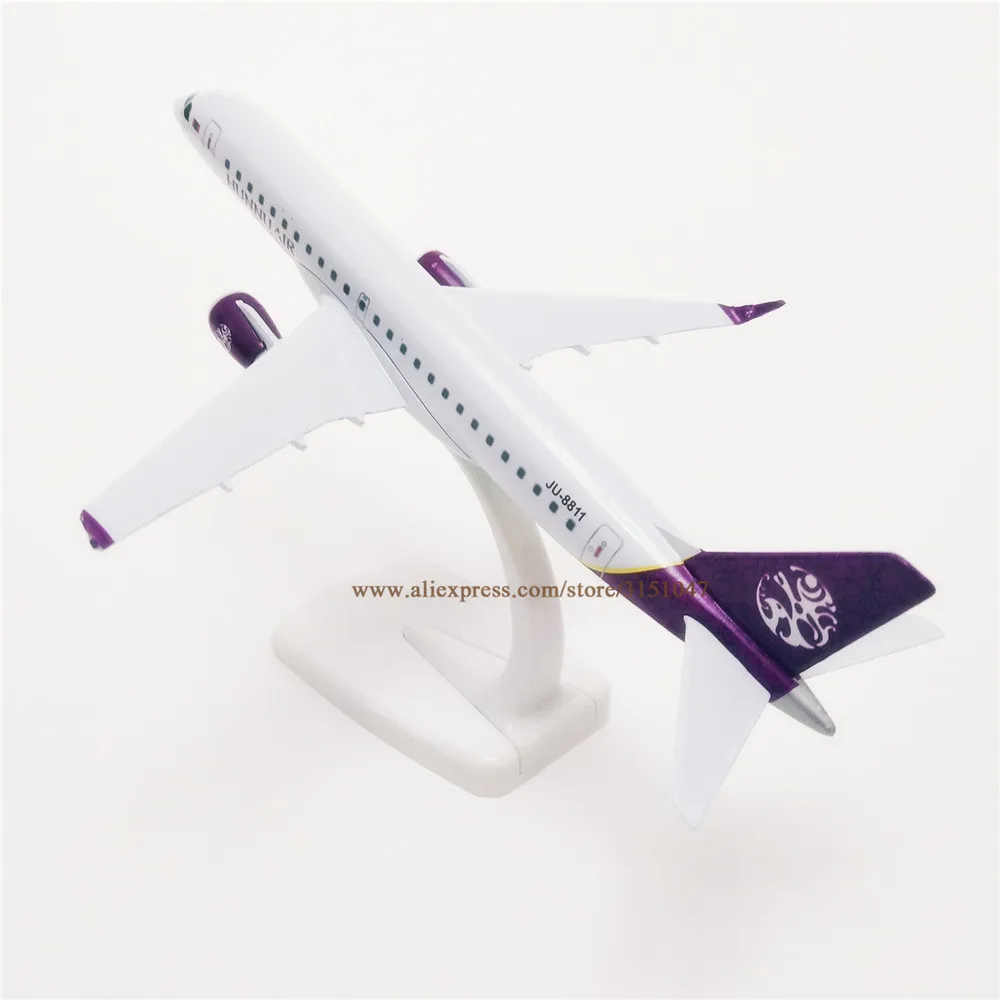 Avi&oacute;n a&eacute;reo de aleaci&oacute;n de Metal para ni&ntilde;os, modelo de avi&oacute;n mongol Hunnu Air E-190 E190, 20CM, regalos para ni&ntilde;os-2