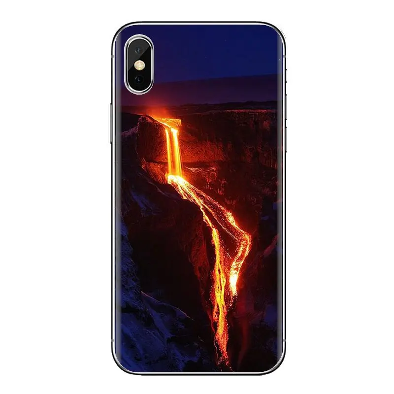 Чудеса природы вулкан Исландия силиконовые чехлы для Samsung Galaxy J1 J2 J3 J4 J5 J6 J7 J8 плюс