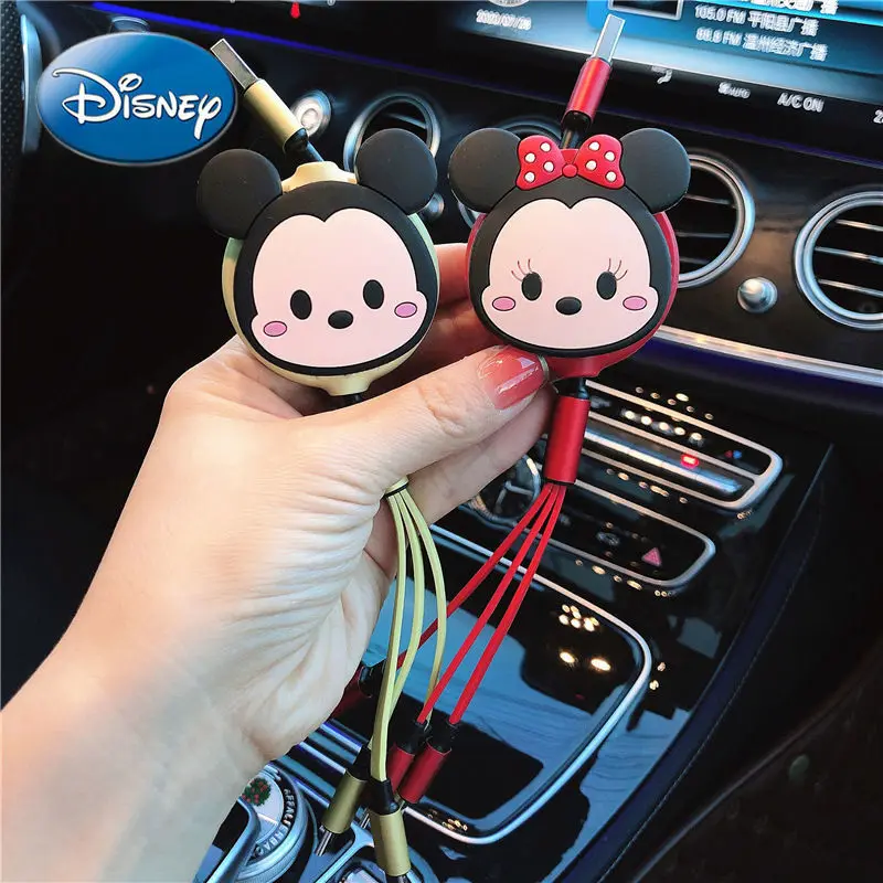 Милое автомобильное зарядное устройство Disney Микки Маус многофункциональный
