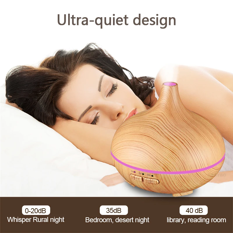 150 мл увлажнитель воздуха ароматом Эфирные масла диффузор текстура древесины