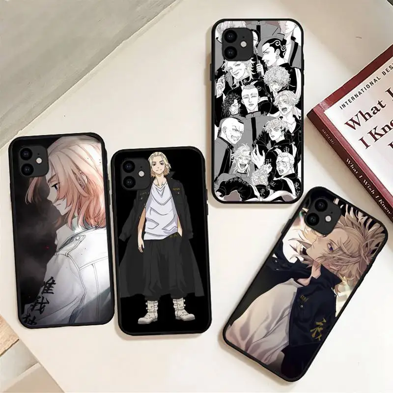 

Anime Tokyo Revengers Mikey Phone Case For iphone 12 11Pro Max 11 XR XS Max X 8 7 6 6S Plus 5 5S SE 2020 soft Cover Funda