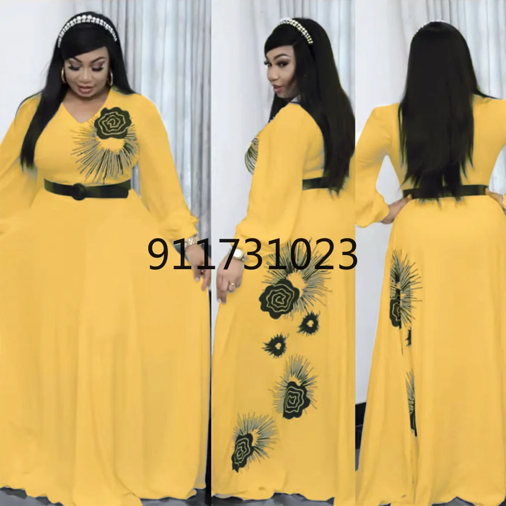 Африканские платья для женщин летнее Африканское женское длинное платье с