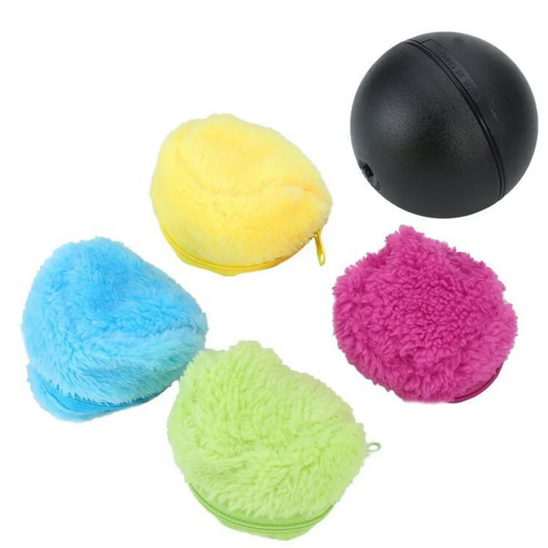 

Magic ball ball dog cat toy activated automatic ball chewing plush floor cleaning toy electric pet automatic pet plush ball