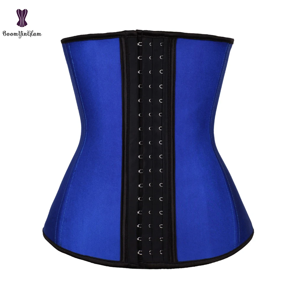 

3 Rows Of Hooks Women Waist Cincher Shaper Tummy Belt 4 Spiral Steel Boned Latex Waist Trainer For Weight Loss Plus Size 2839#