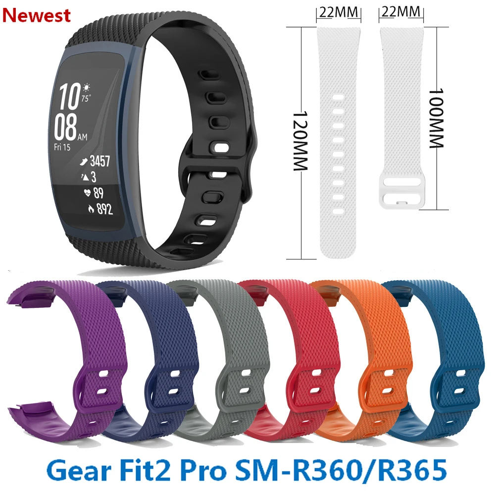 Смарт-браслет наручные часы ремешок для смарт-часов samsung gear fit 2 pro Wristband силикона