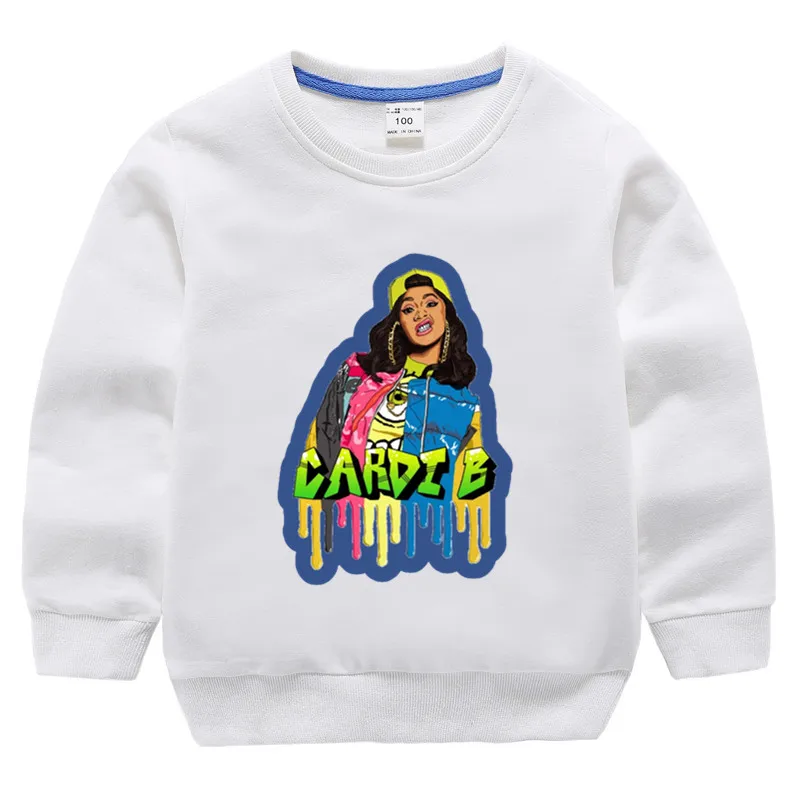 Детские хлопковые толстовки с капюшоном в стиле хип хоп принтом раппер хлопковый