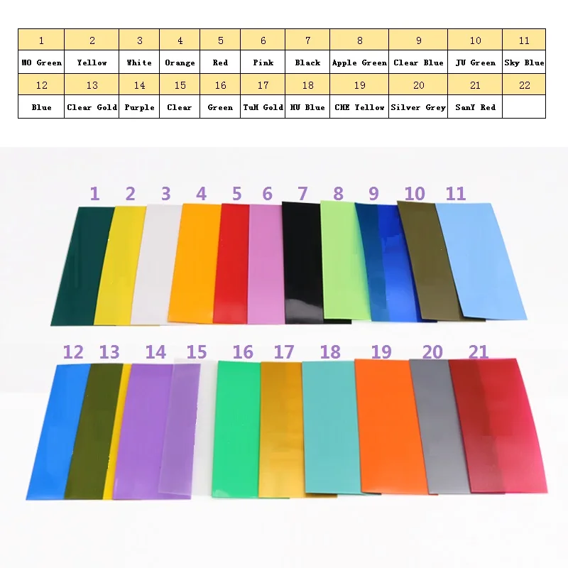 Термоусадочная трубка из ПВХ ширина 103 мм диаметр 65 (для аккумуляторов 18650) 3/5/10