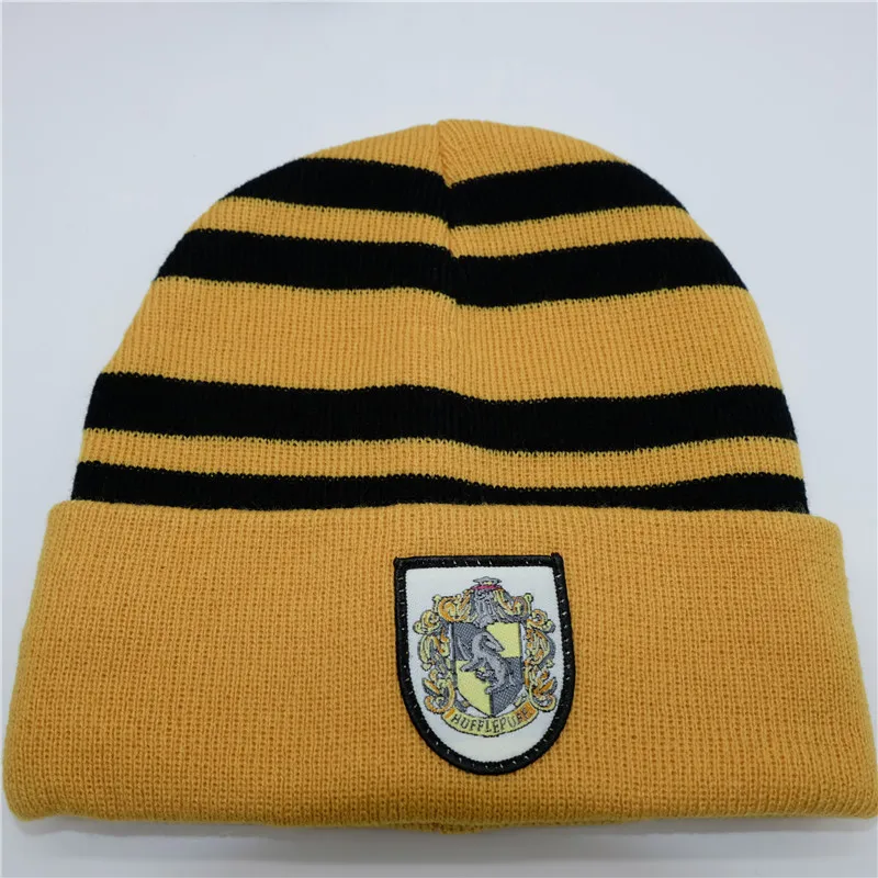 Hufflepuff Ravenclaw шарф шапка шарф галстук Гриффиндор Слизерин Косплей Hufflepuff Гермиона Грейнджер костюмы зимний шейный платок для мужчин и женщин - Цвет: Hufflepuff