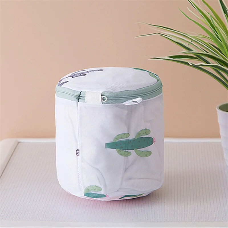 

Cactus Printing Laundry Bags for Washing Machine Foldable Mesh Clothes Bag Lingerie Socks Bra Laundry Basket Wash Underwear Bag