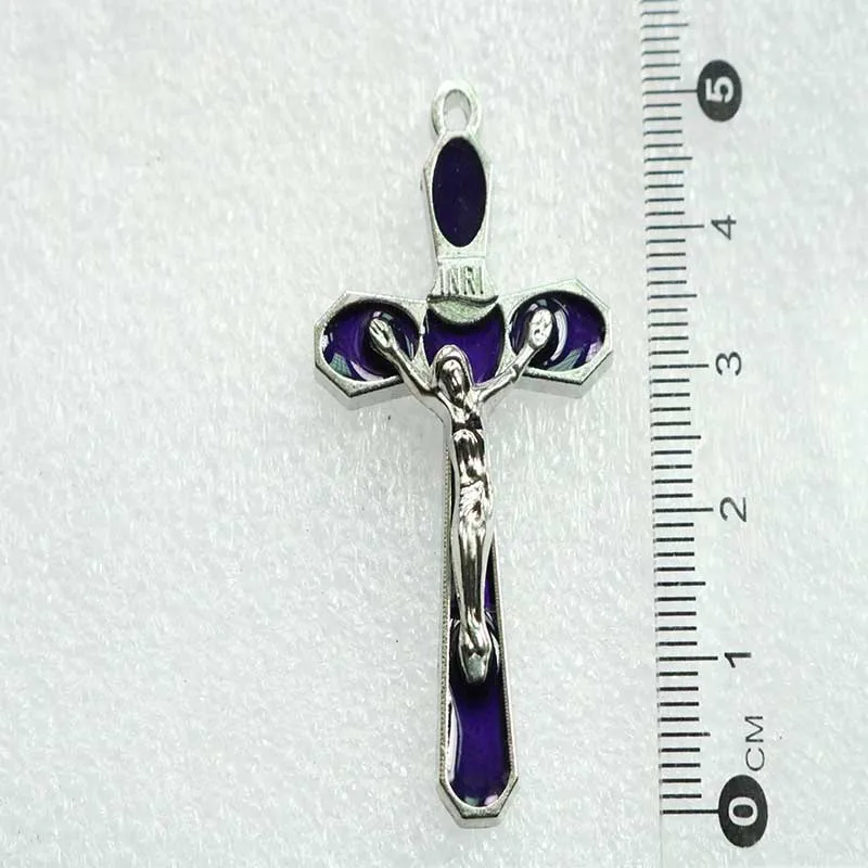 30 шт./Медаль Иисуса благословного Креста разноцветная подвеска-крест | Украшения