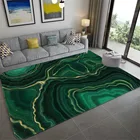 Абстрактный мраморный зеленый коврик для спальни, текстура агата, камень, набивной рисунок, коврик для гостиной, большой фланелевый напольный коврик, коврик для журнального столика