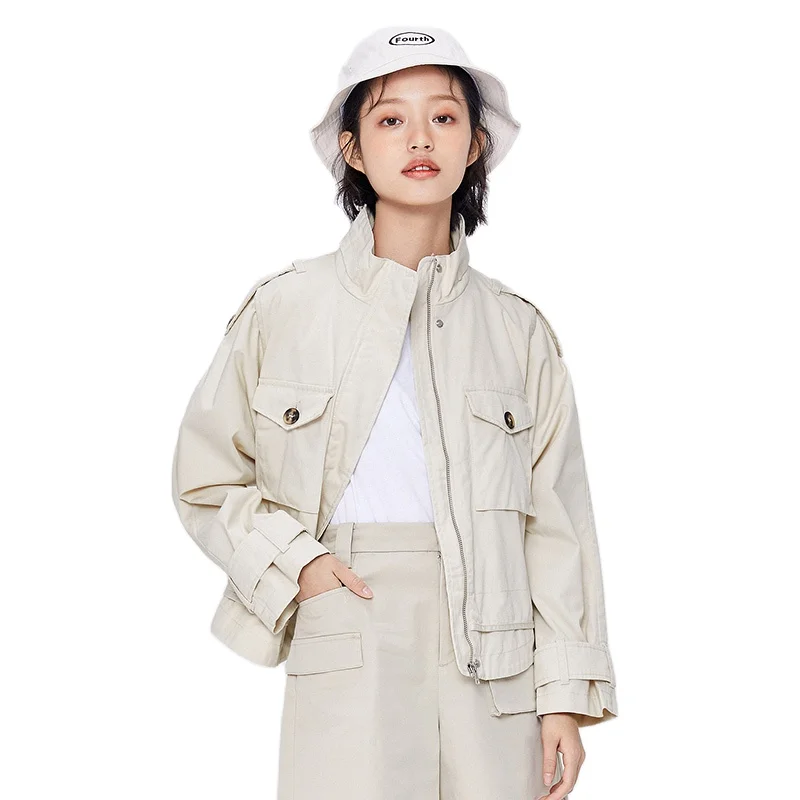 Куртка SEMIR женская короткая свободного покроя повседневный розовый топ в