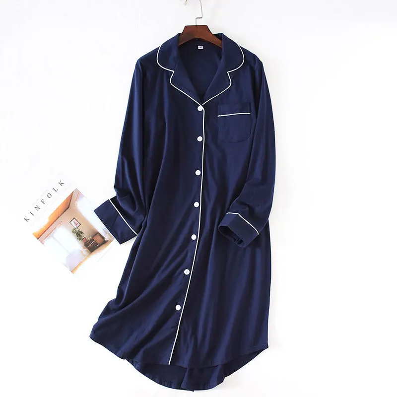 100% cotton  Night Wear Nightgown Women Sleepwear Nighties For Women 21082