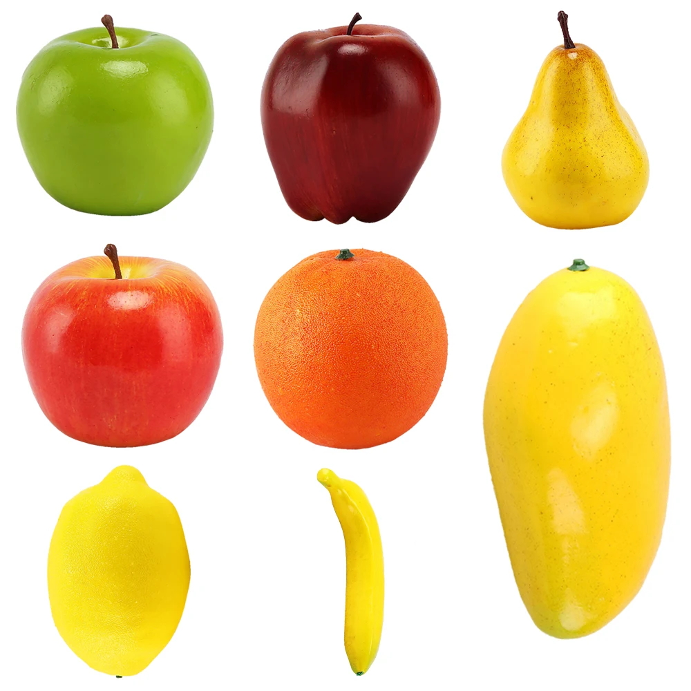 Имитация фруктов апельсина лимона яблока груши реквизит для фотосъемки манго