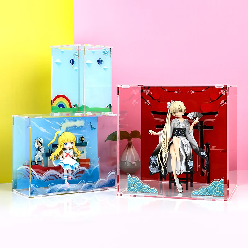 Прозрачный Акриловый чехол с рисунком аниме настольный пластиковый принтом