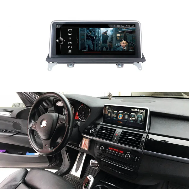 10 25 дюймов Автомобильный GPS навигатор мультимедийный плеер Android 9 0 для BMW X5 X6 E70 E71 E72