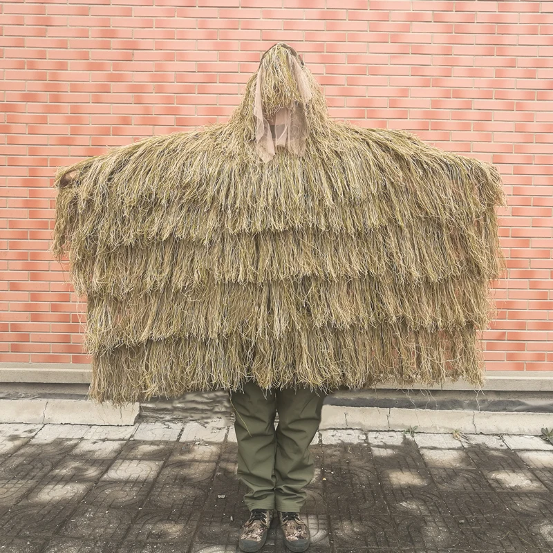 

Photography Withered Grass Clothes Hunting Cloak Ghillie Suit Ghillie Clothes Camouflage Hunting Outdoor Jungle Hunting Poncho