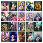 Искусственная живопись вышивка крестиком красота девушка цветок бабочка Сова рыба 3D DIY Дрель Рисование птица Кот Волк