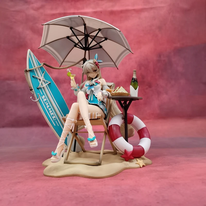 

Kawaii Honkai Impact 3 Anime Action Game Figure PVC Toys 17cm Cute Sandy Beach Kiana Kaslana Sexy Dolls Room Decor Gift for Boys