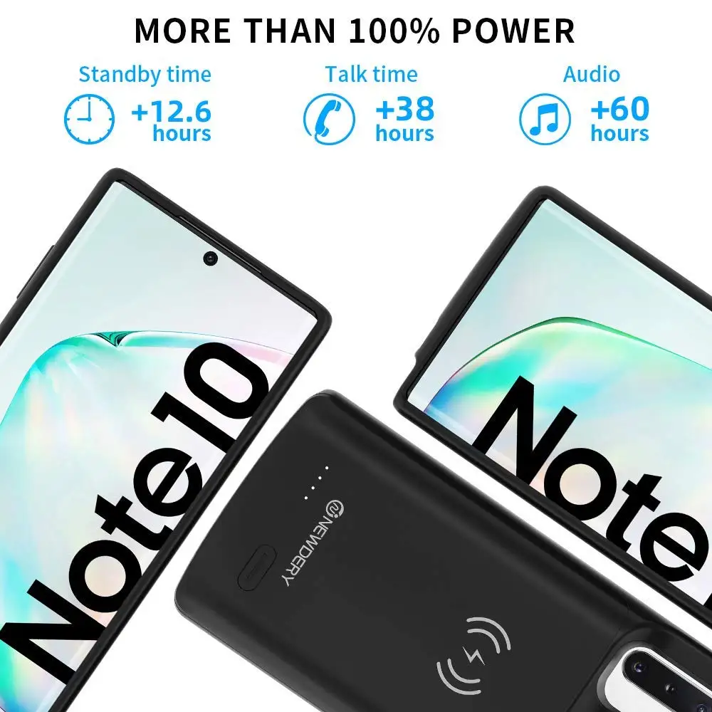 Чехол с беспроводным питанием для samsung galaxy Note 9, 5000 мА/ч, чехол с аккумулятором Qi, чехол с беспроводной зарядкой для samsung note 8, 5500 мА/ч