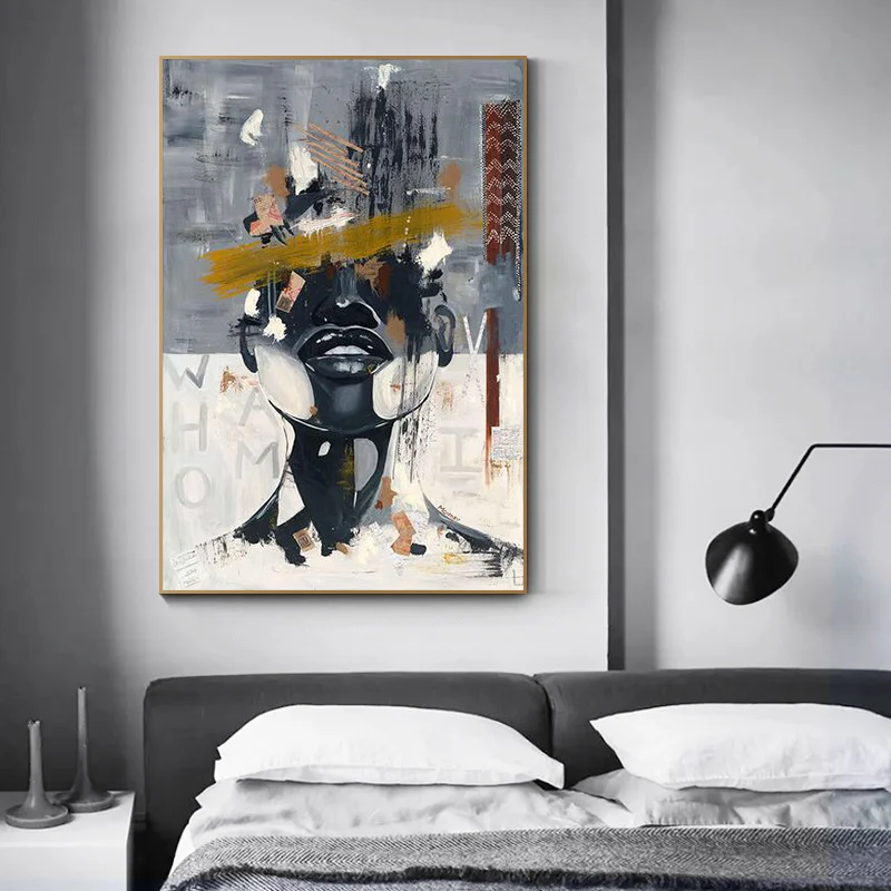 

African American Art Identity Crisis Canvas Painting Posters and Prints Nordic Living Room Home Decor Wall Painting