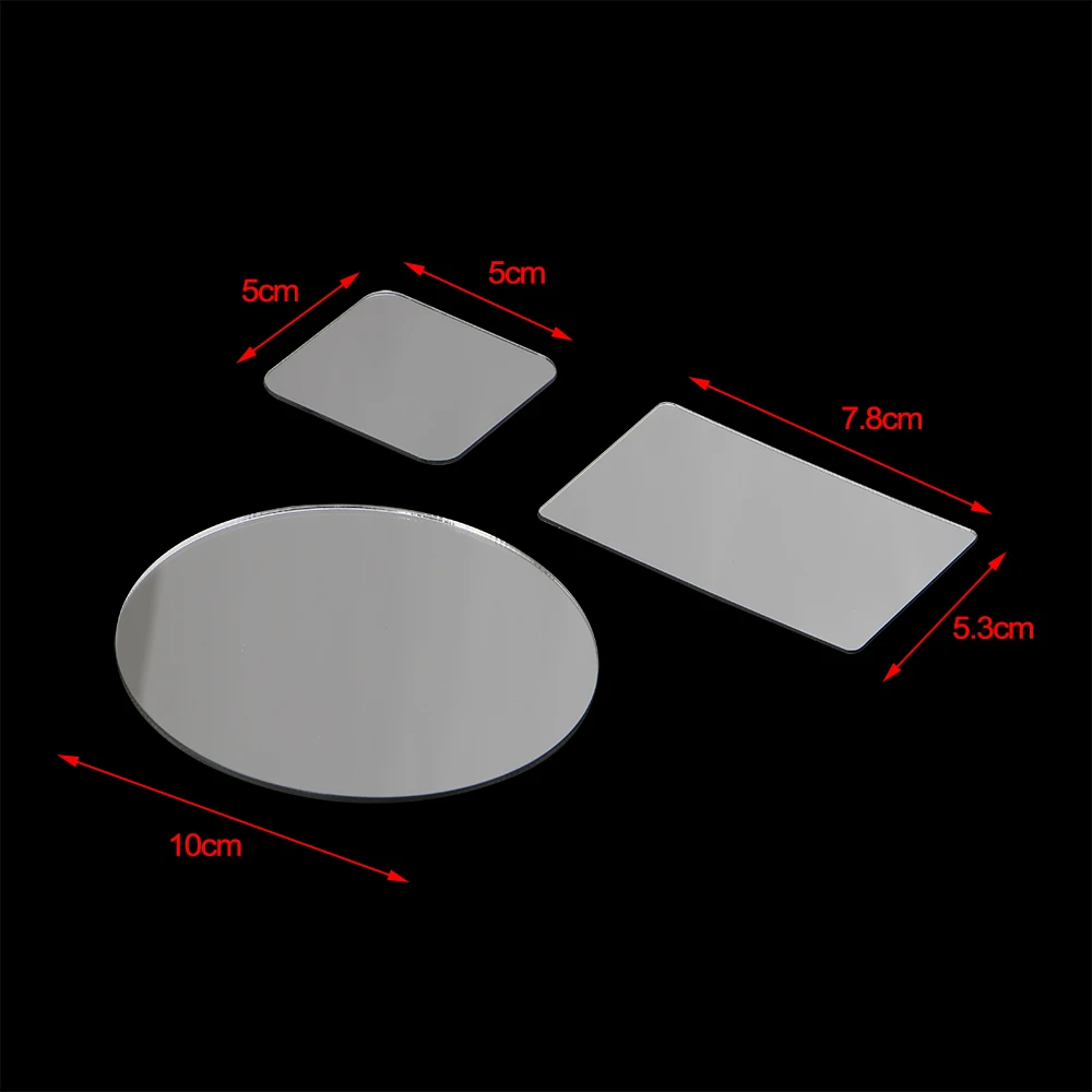 Пластиковый Серебряный поплавок акриловый душ круглый лист зеркала для макияжа