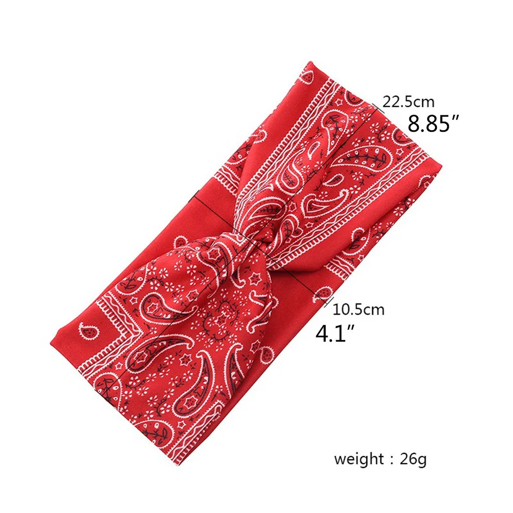 

6PCS female lastique cheveux Elastic Anti-Leakage Cross-Printing Bouquet Headband Sports Hair Accessory bandeau cheveux 50*