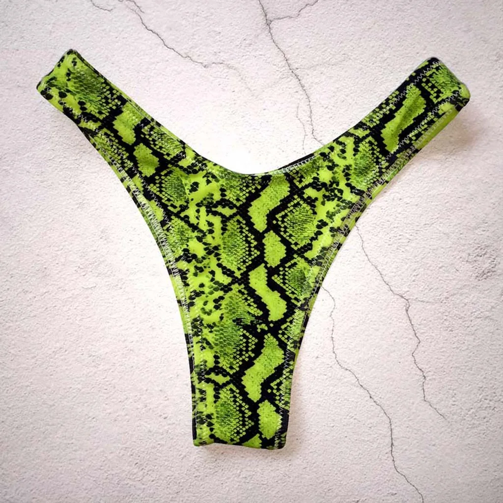 Сексуальное женское бикини с леопардовым принтом и змеиным принтом| |