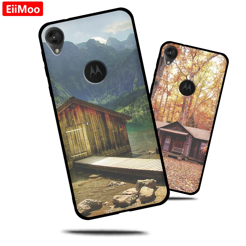 Мягкий силиконовый чехол EiiMoo для Motorola Moto E6 модель 2019 года Модный телефона E 6