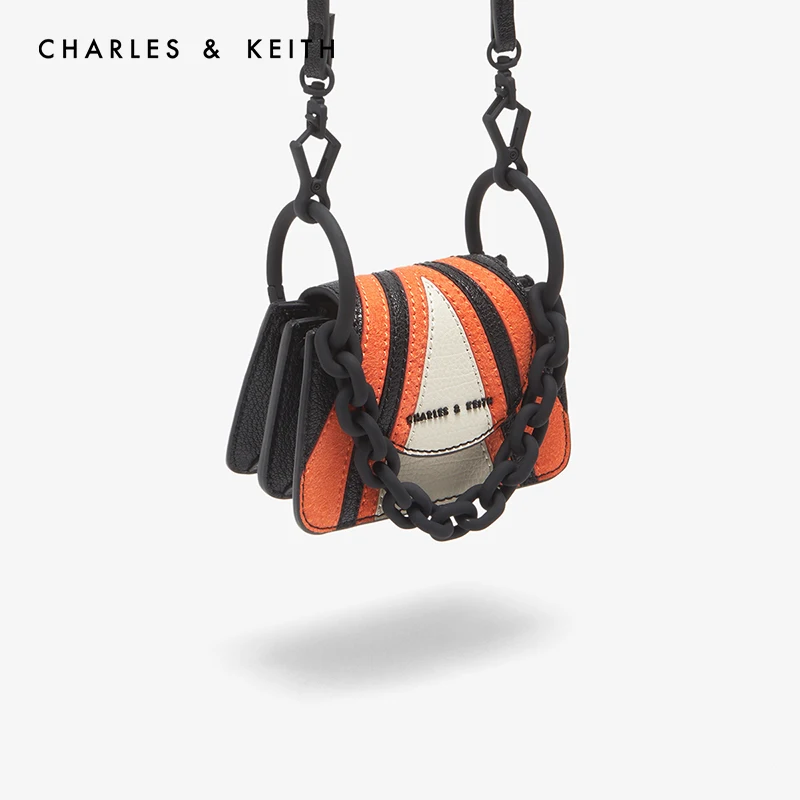 CHARLES＆KEITH Новинка на Весну 2020г. CK6-40781119 Женская Мини-сумка с цепочкой для монет и