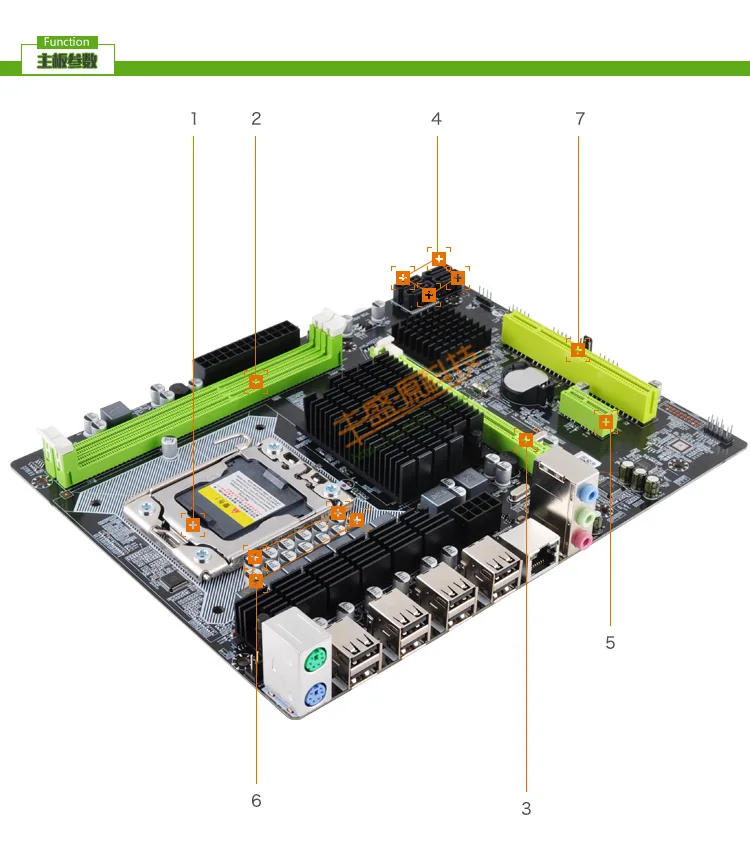 Atermiter X58 LGA 1366 материнская плата поддерживает серверную память REG ECC и процессор xeon поддерживает процессор LGA 1366