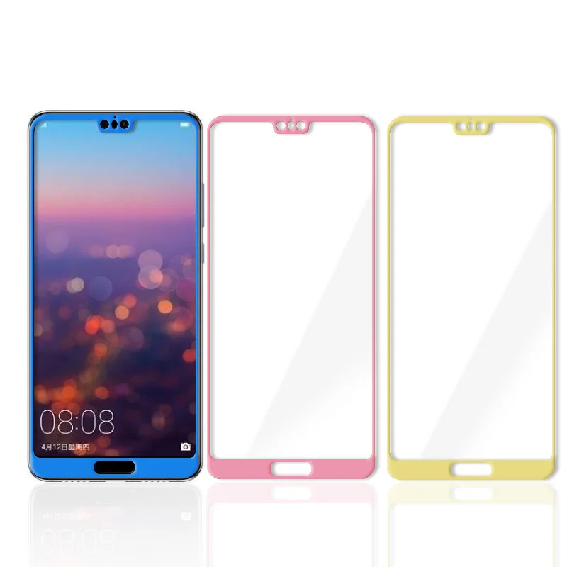 Защитная пленка 3D для Huawei P20 Lite NOVA 3e закаленное стекло с полным покрытием синий