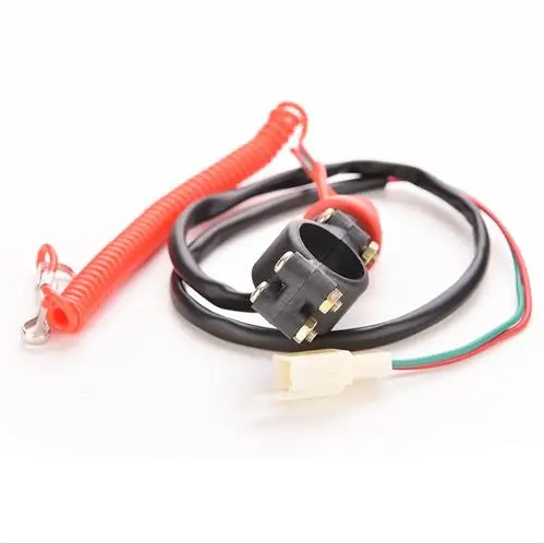 

New Portable Motorcycle Motor QUAD Bike Engine Stop Tether Lanyard Closed Kill Push Button Switch