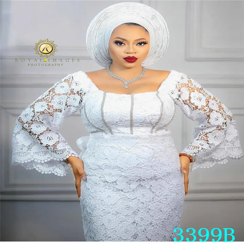 NIAI новейшая Водорастворимая африканская гипюровая кружевная ткань с камнями в