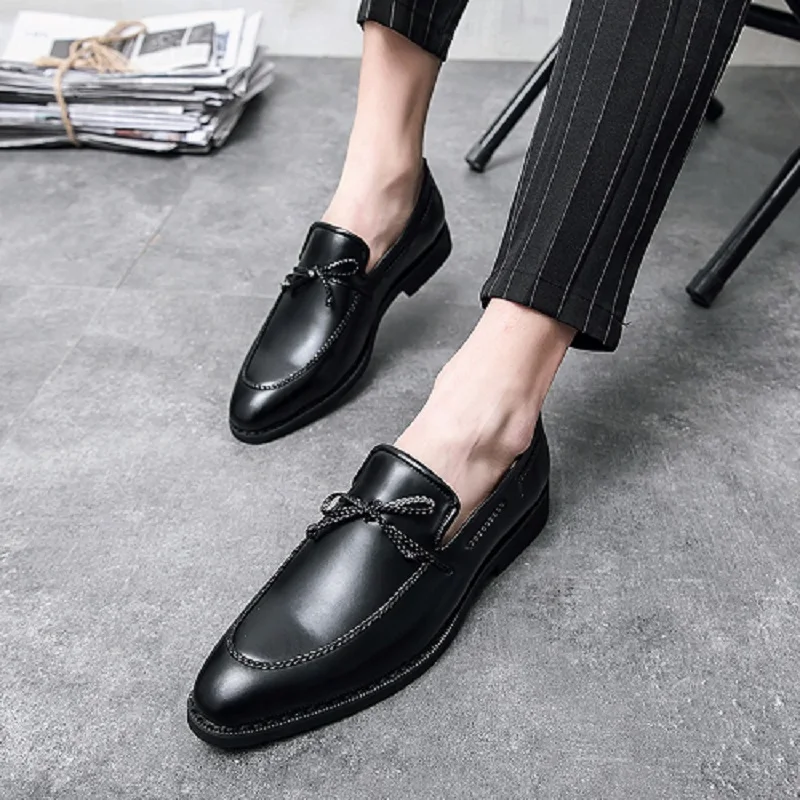 

Summer Leather Shoes 2020 Fashion Men Shoes Mens Dress Loafers Italian Leather Formal For Men's Casual Man Summer Male Trend