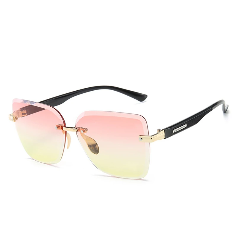 2019 европейский и американский тренд солнцезащитные очки Ретро стиль безрамные