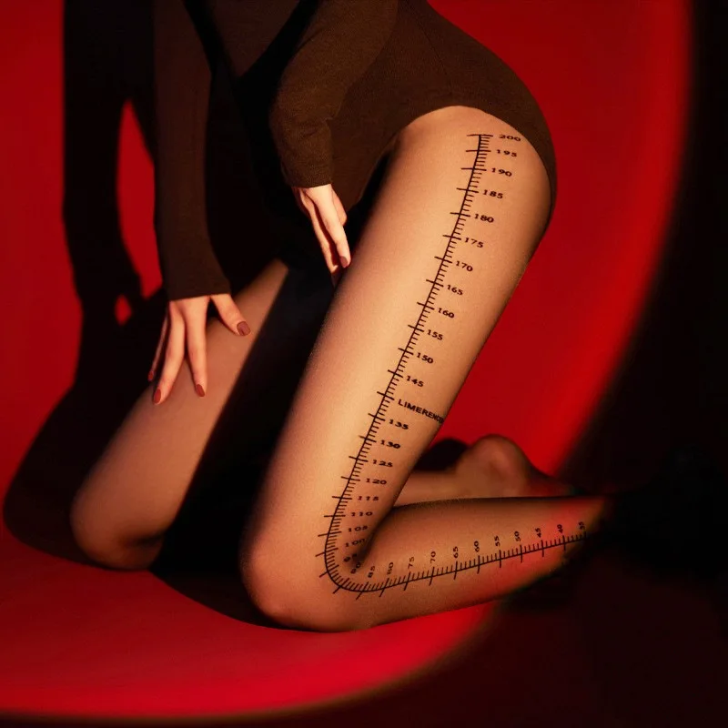 Paloli Women's Pantyhose Sexy Scale Slim Stockings High Waist Nylon 5D Tear Resistant Breathable Elastic Tights Street Fashion