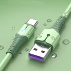 Жидкий Силикон 5A быстрое зарядное устройство Micro USB Type C кабель для Samsung Xiaomi Huawei Oneplus Универсальный Android зарядный кабель для передачи данных
