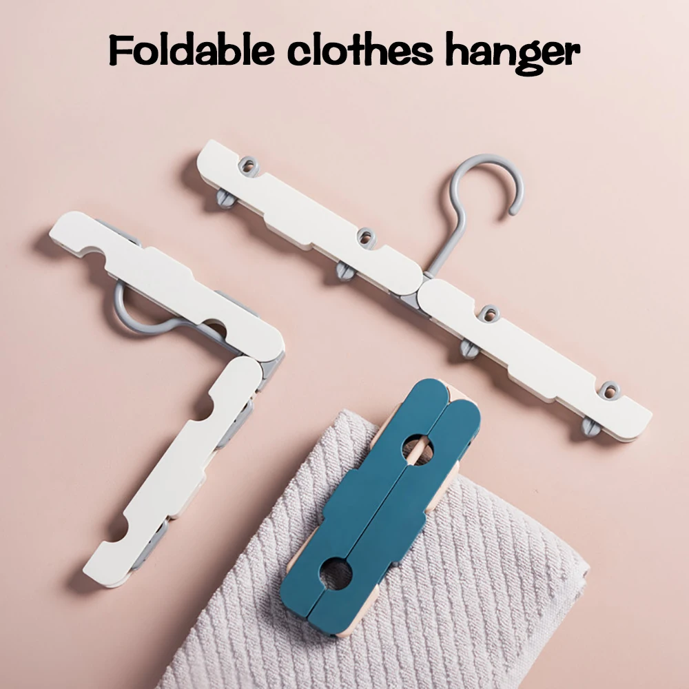 

1 Pcs Foldable Hanger Travel Portable Magic Drying Rack Space Saving Plastic Storage Rack Home Accessories Clothes Drying Rack