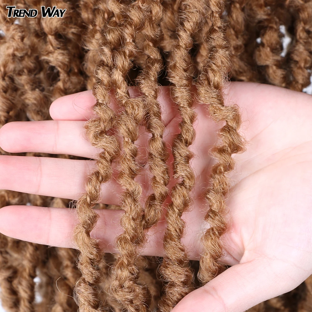 

Trend Way 22inch Synthetic Crochet Braiding Hair Pre Stretch Extensions Long Afro Twist Syntheti Braid Hair Black For Women