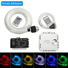32 Вт RGB Мерцающий СВЕТОДИОДНЫЙ волоконно оптический Звездный