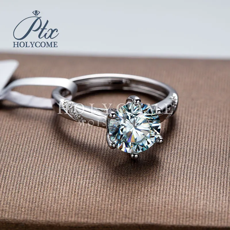 

925 Sterling silver moissanite ring bezel setting green round shape 2020news customized jewelry wholsale accpect letterling