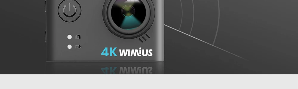 WIMIUS 4K Ultra HD спортивная экшн-камера WiFi 170D уличная спортивная камера Экшн-камера 40 м водонепроницаемая видео запись камеры для шлемов