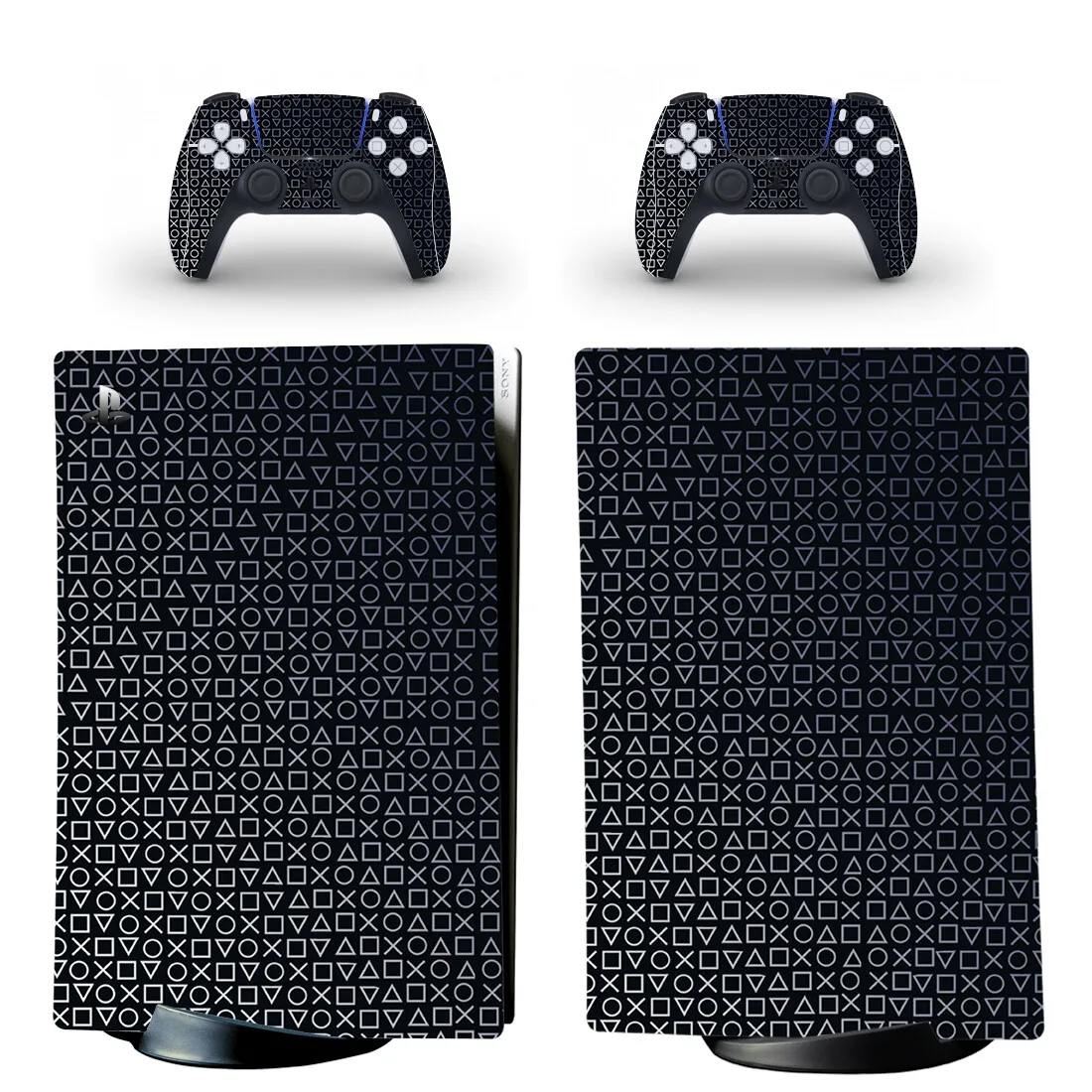 

Наклейка для консоли PlayStation 5, виниловая, с символом черного цвета