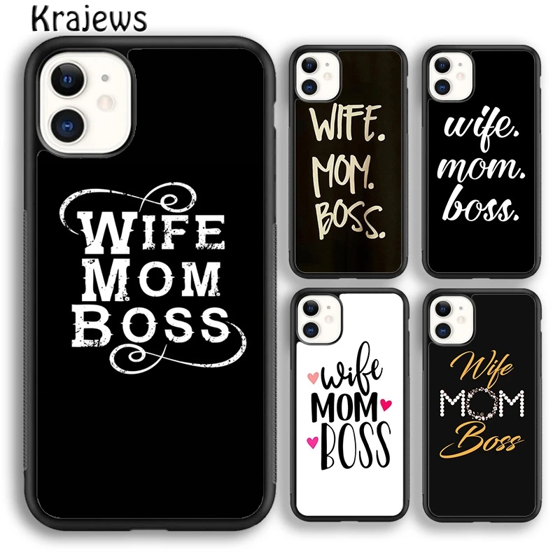 Мягкий чехол для телефона с надписью супер-жена, босс, мама, для iPhone 14 6 7 8 plus X XR XS 11 12 13 pro max Samsung Galaxy S21 S22ultra