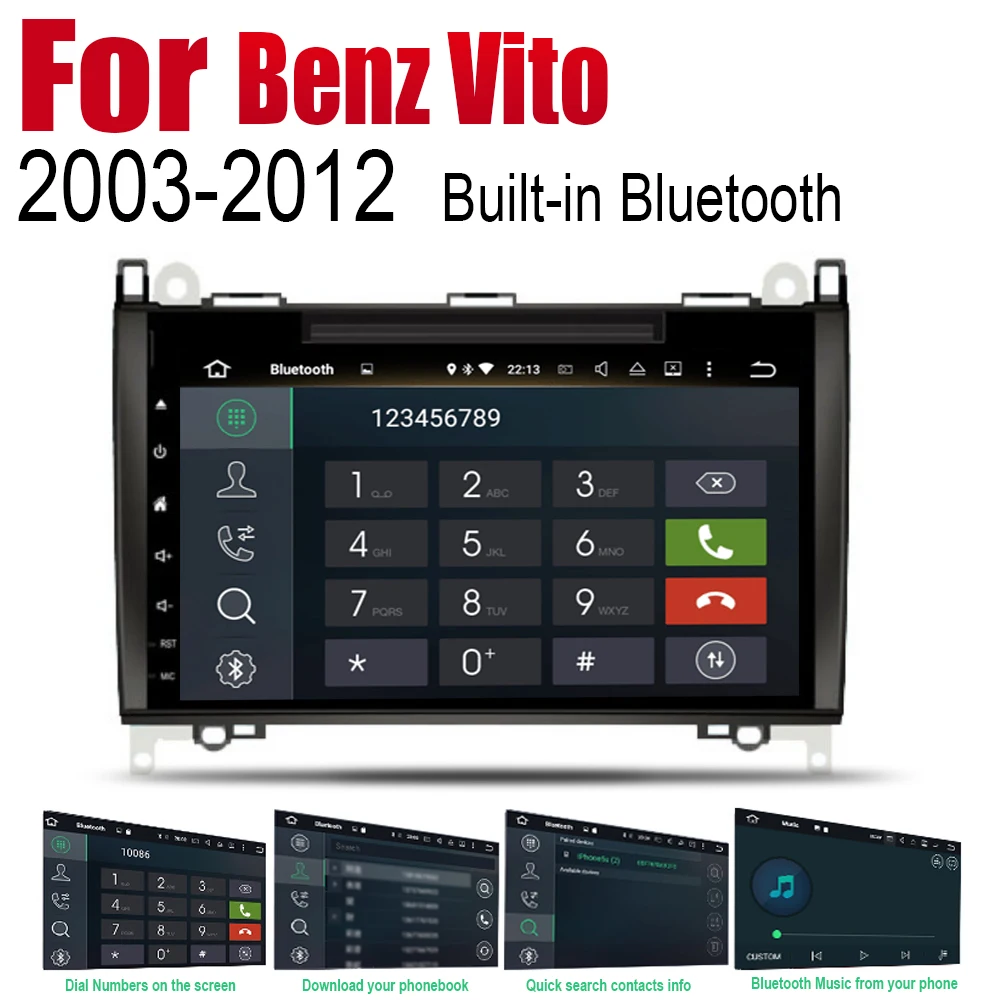 Для Mercedes Benz Vito 2003 ~ 2012 NTG Android автомобильный DVD GPS навигатор плеер навигация