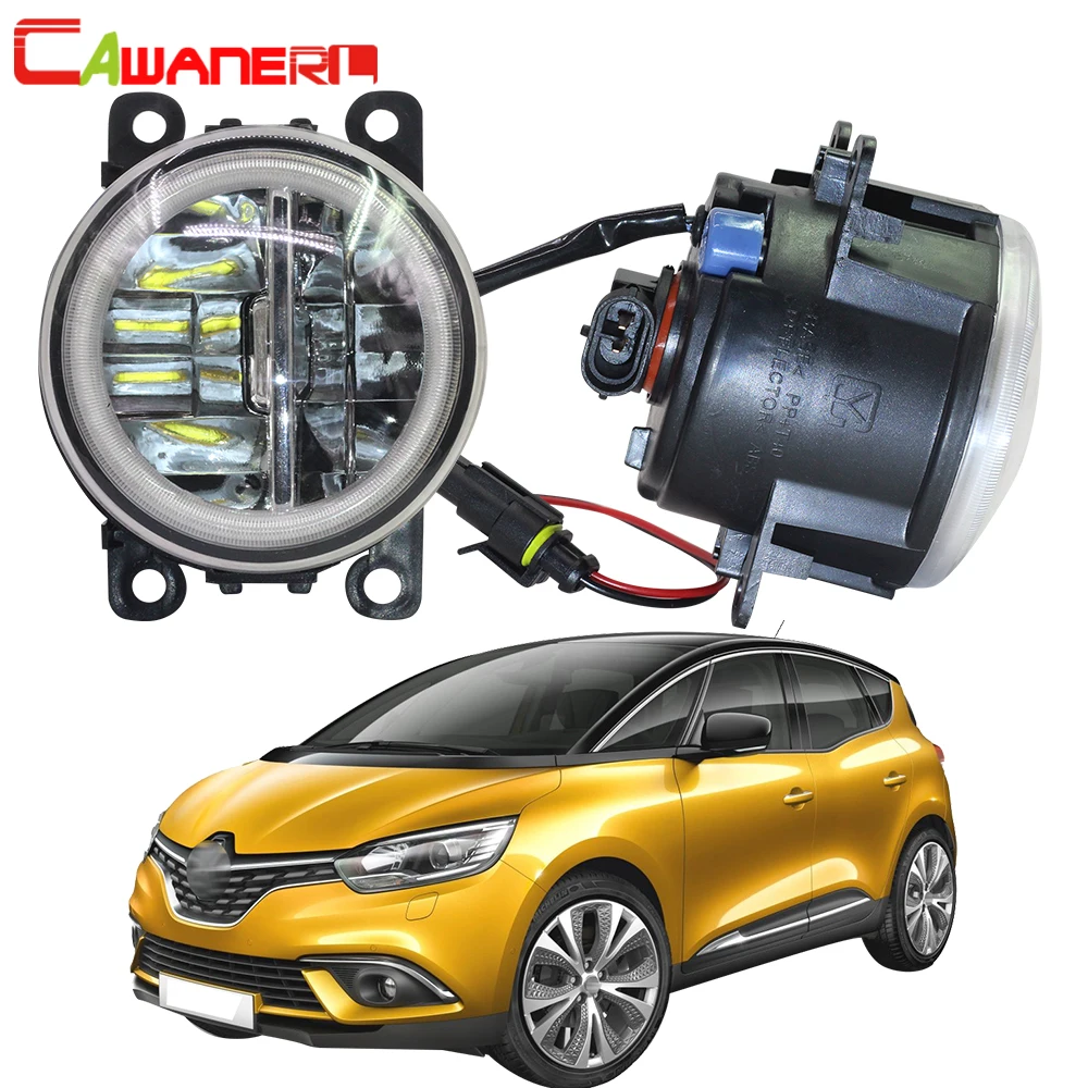 Cawanerl для Renault Scenic 2003 2015 автомобиля 4000LM светодиодный лампы Противотуманные фары